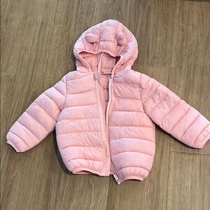 Pink Hooded Puffer Jacket for Kids